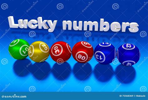 Lottery Numbers. Flying Realistic Drawing Lottery Or Billiard Balls ...