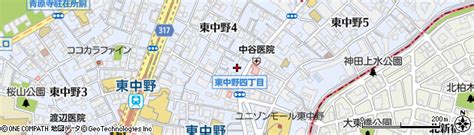 東京都中野区東中野4丁目10 18の地図 住所一覧検索｜地図マピオン