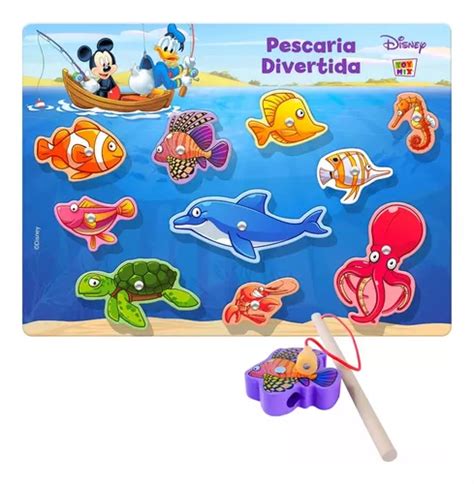 Pescaria Magnética Pega Peixe Em Mdf Brinquedo Montessori MercadoLivre