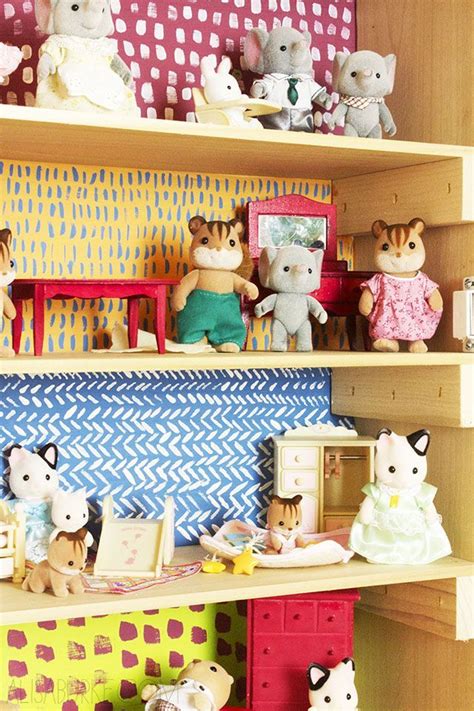 Dollhouse Cabinet Alisaburke Kid Toy Storage Dollhouse Cabinet