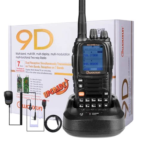 Wouxun Walkie Talkie KG UV9D PLUS Dual Band Transmission 7 Bands