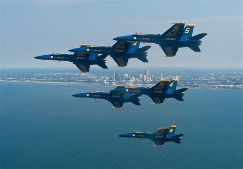 Dvids Images Blue Angels Fly Over Cleveland Image Of