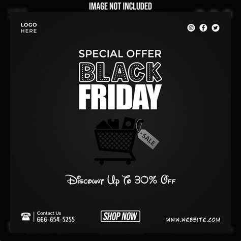 Premium Psd Black Friday Sale Social Media Promotion And Banner Post Design Template