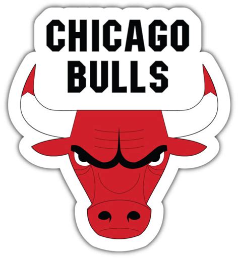 Chicago Bulls NBA Basketball Car Bumper Sticker Decal SIZES ID 6 EBay