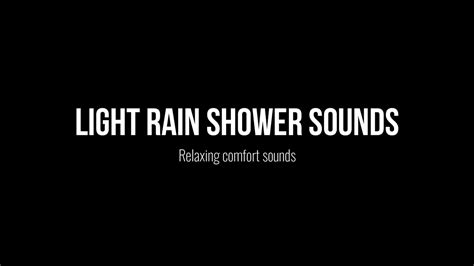 30 Minutes Of Relaxing Light Rain Sounds Black Screen For Sleeping