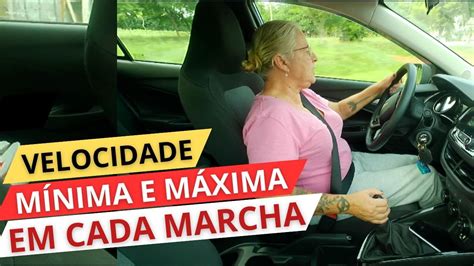 A velocidade MÍNIMA e MÁXIMA dentro de cada MARCHA YouTube