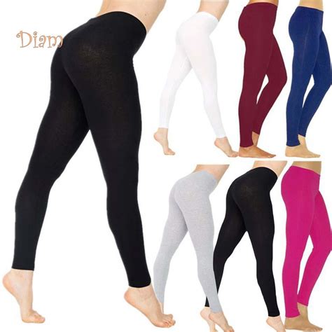 Купить (M-4XL) Женские эластичные леггинсы, однотонные брюки-карандаш с ...