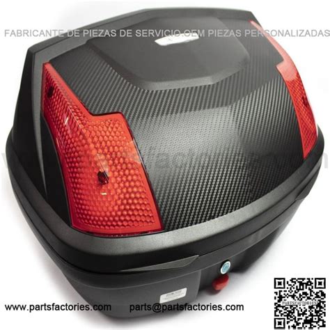 Caja Porta Equipaje Para Moto Kinlley L Color Negro Base Pl Stico