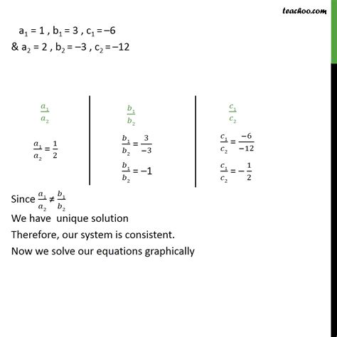 Example 4 Check Whether Equations X 3y 6 And 2x 3y Examples