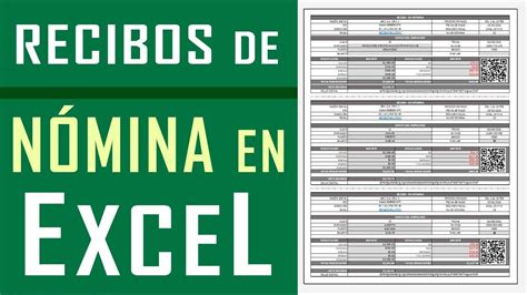 Realiza Tus Recibos De Nómina En Excel Formato Sencillo Y Fácil De