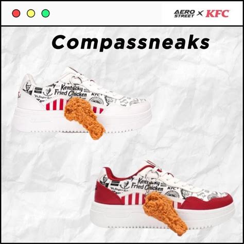 Jual SIAP KIRIM Sepatu Aerostreet X KFC Kolaborasi Super Besar White