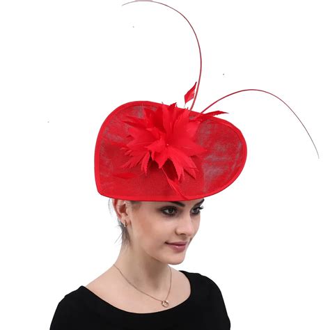 Fascinators church red hats Kentucky derby women wedding headwear ...