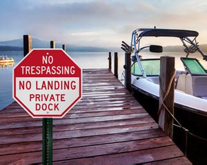 Dock Signs Pier Signs