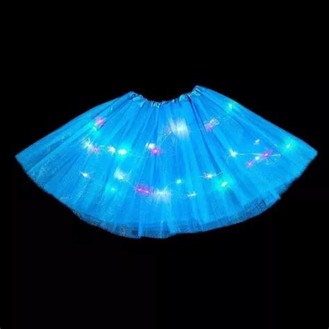 Saia Tule Tutu Led Colorido Adulto E Infantil Cm Cores Mercadolivre