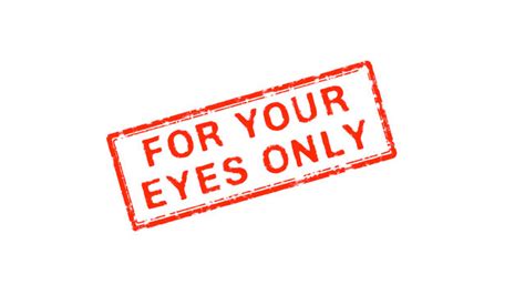 For Your Eyes Only Stamp