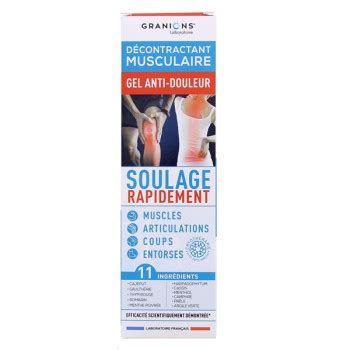 Décontractant musculaire Gel Anti douleur 100ml Granions IllicoPharma