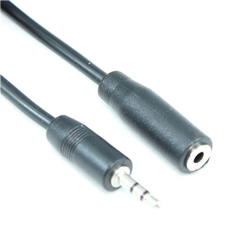 My Cable Mart 6ft 25mm Mini Stereo Trs Male To Female Speakeraudio Extension Cable