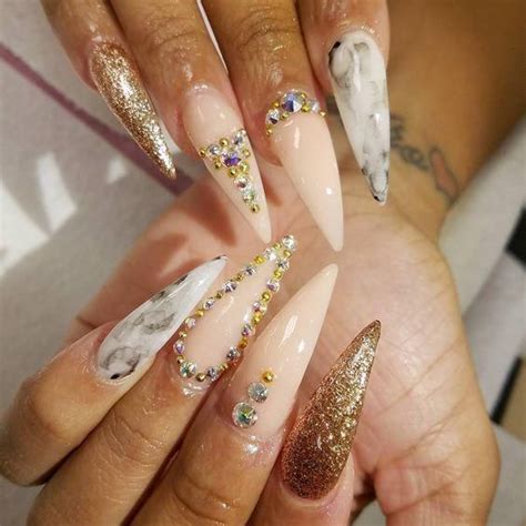 Stylish Nude Stiletto Nails To Be In Trends Pointy Nails