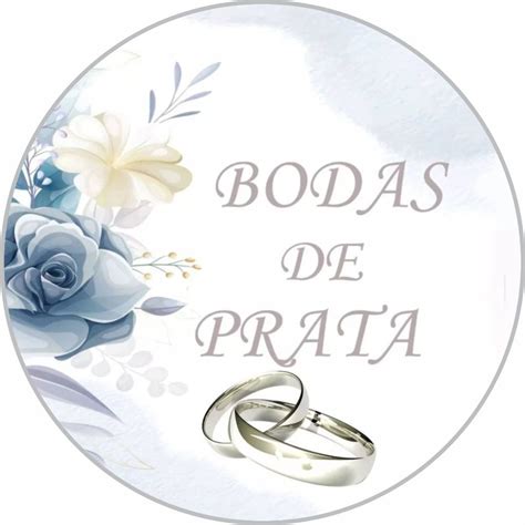 Painel Redondo Lona Festa Tema Bodas De Prata Shopee Brasil