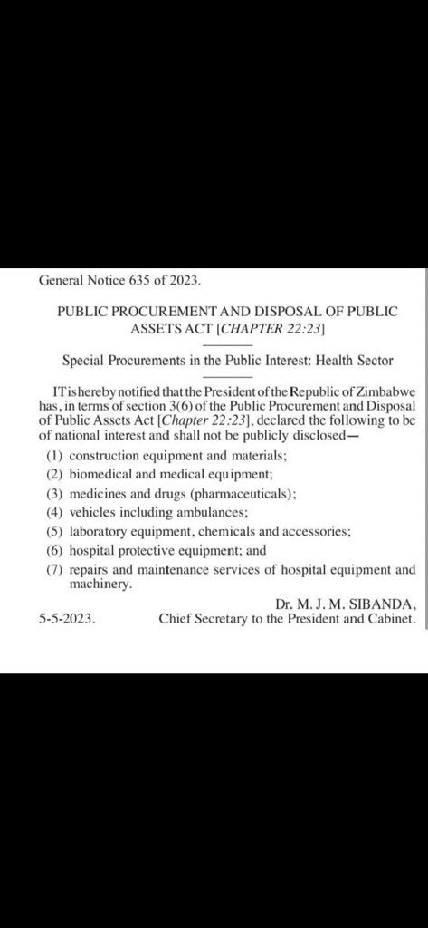 Africa Updates On Twitter RT Zimpricecheck General Notice 635 Of