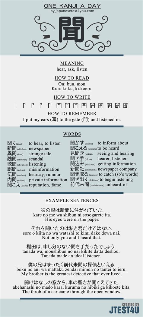 Japanese Tests For You Learn One Kanji A Day With Infographic Source