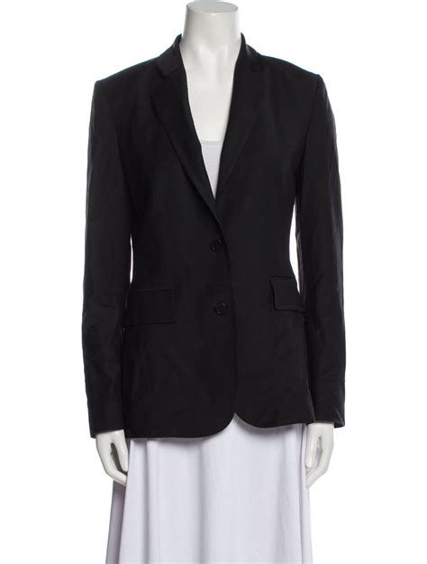 Theory Virgin Wool Blazer Black Jackets Clothing Wte267685 The Realreal