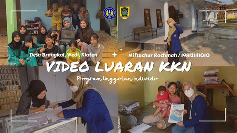 Luaran KKN UNY 2022 Desa Brangkal Wedi Klaten Program Unggulan