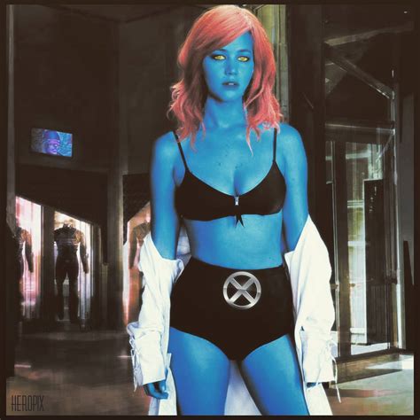 Jennifer Lawrence as Mystique (II) by HeroPix on DeviantArt