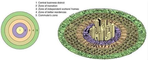 Concentric Zone Model by Ernest Burgess | Burgess Model