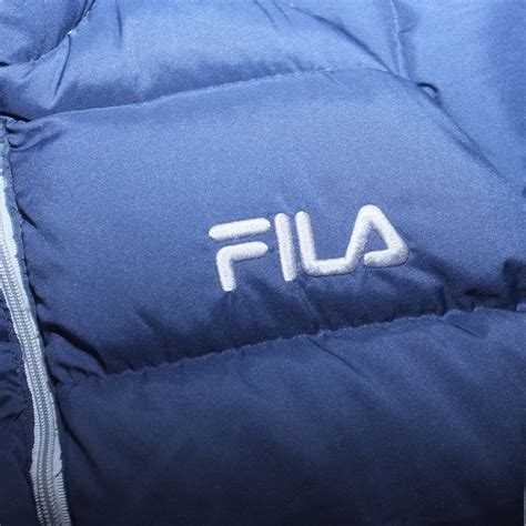 Fila Puffer Jacket Large Double Double Vintage