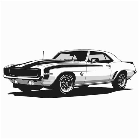 Premium Vector American Muscle Car Tshirt Design