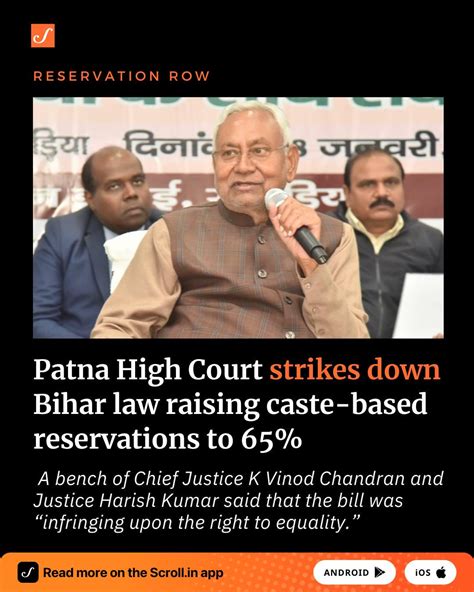 Patna High Court Strikes Down Bihar Law Raising Caste Based Reservation