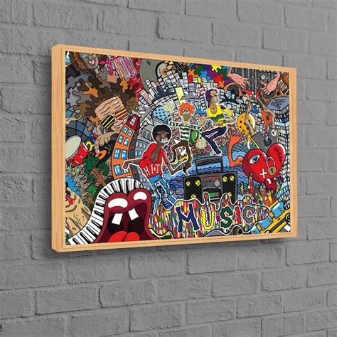 Abstract Music Art - Etsy