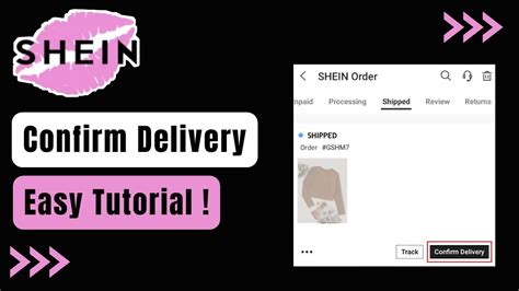 How To Confirm Delivery On Shein App Youtube