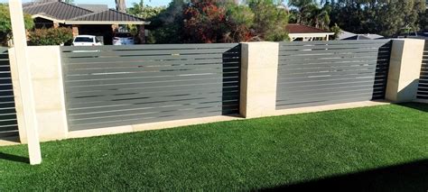 Aluminium Slat Fencing Perth Supply Installation Fosters Fencing