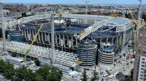 Obras Santiago Bernabéu avance gigante con la tercera cercha y con el