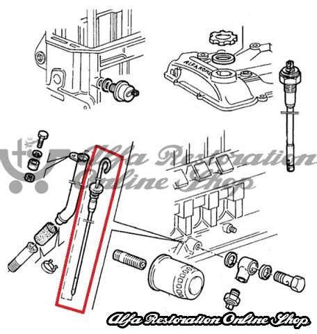 Alfa Ie Tb Ie Oil Dipstick Alfa Restoration Online Shop