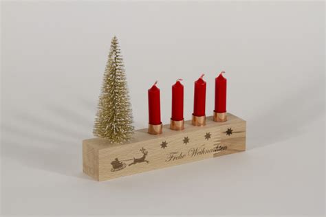 Kerzenst Nder Advent Aus Holz Buche