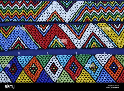 Colourful Zulu Beadwork Stock Photo - Alamy