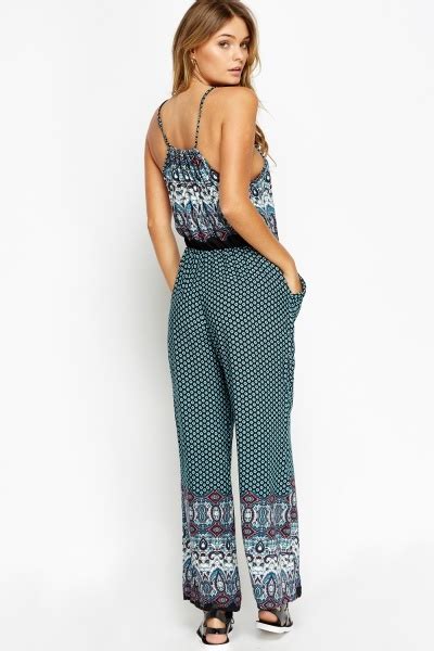 Mixed Print Palazzo Jumpsuit Just £5