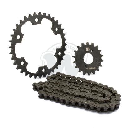 Front And Rear Sprocket Chain Kit Royal Enfield Continental 535