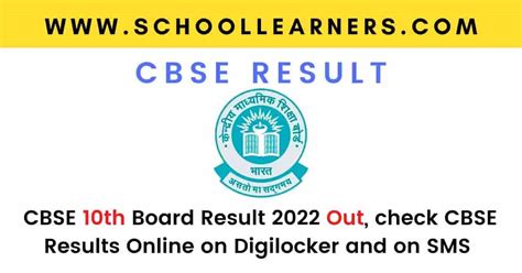 Cbse 10th Board Result 2022 Live Check Cbse Results Online On