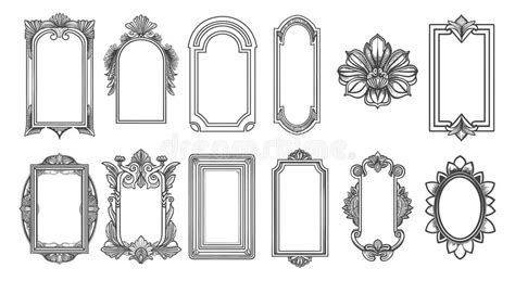 Victorian Mirrors Stock Illustrations 250 Victorian Mirrors Stock