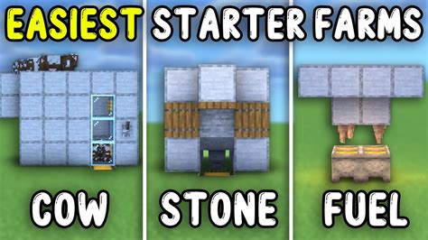 Top 3 Starter Farms Minecraft 121 Java And Bedrock Youtube