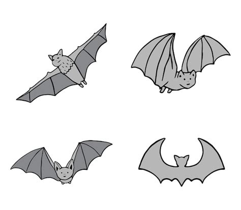 Premium Vector Bats Clip Art Vector Set Of Cartoon Bats Isolated On