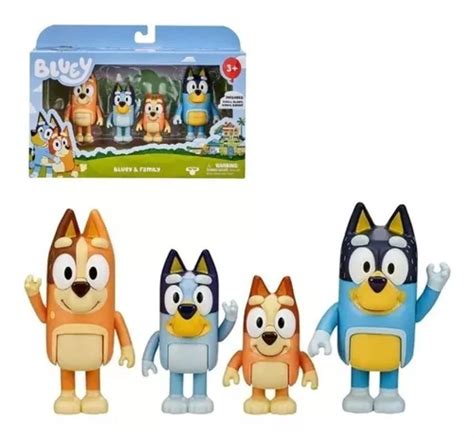 Muñecos Bluey Pack X4 Figuras Amigo Y Familia en venta en Capital