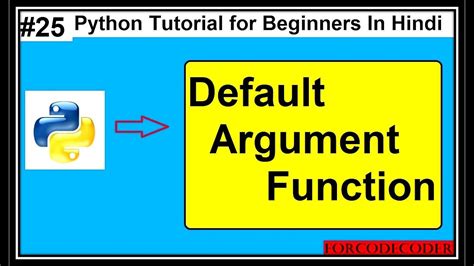 Default Argument Function In Python Python Tutorial For Beginners In Hindi 25 Youtube