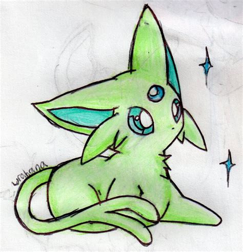 Shiny Espeon by Urahana on DeviantArt