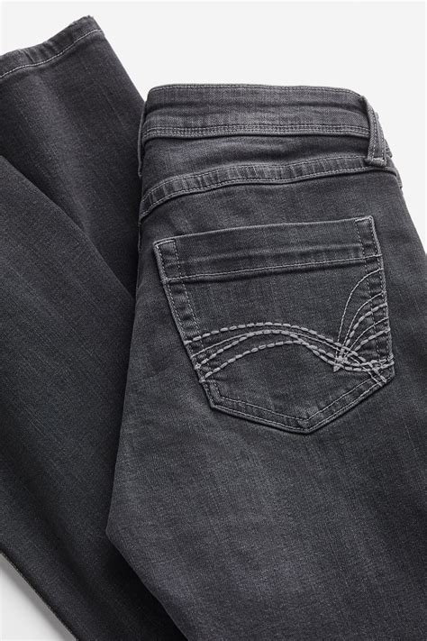 Flared Low Jeans Black Ladies Handm Gb