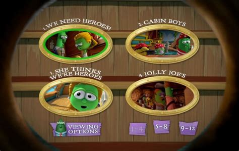 The Pirates Who Don’t Do Anything: A VeggieTales Movie (2008) – DVD Menus